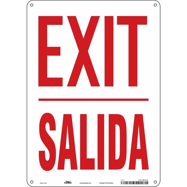 Safety Sign, 14 in x 10 in, Aluminum