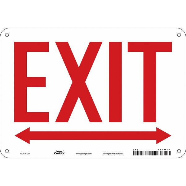 Safety Sign, 7 in x 10 in, Aluminum