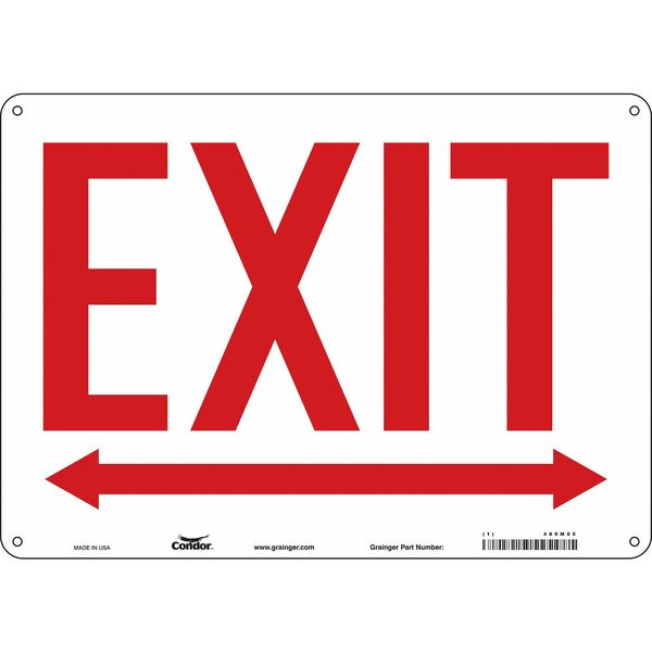 Safety Sign, 10 in x 14 in, Aluminum
