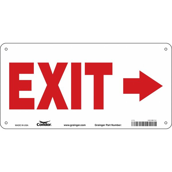 Safety Sign, 7 in x 14 in, Aluminum