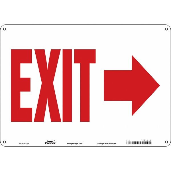 Safety Sign, 10 in x 14 in, Aluminum