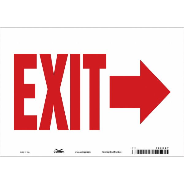 Safety Sign, 7 in x 10 in, Vinyl
