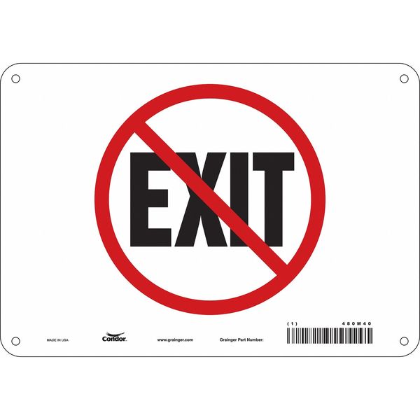 Safety Sign, 7 in x 10 in, Aluminum