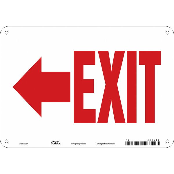 Safety Sign, 7 in x 10 in, Aluminum