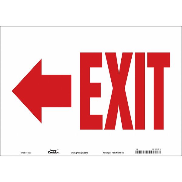 Safety Sign, 10 in x 14 in, Vinyl