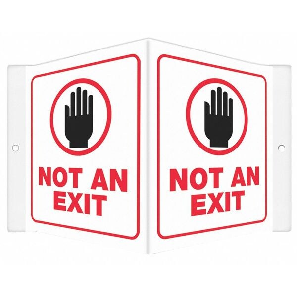 Safety Sign, 6 in x 8 1/2 in, PETG