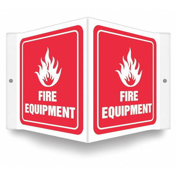 High Visibility Safety Sign, 8-1/2