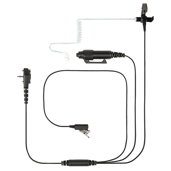 Surveillance Kit, 4 ft. Cord L, Black