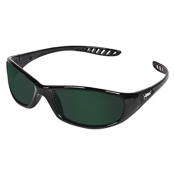Safety Glasses, Wraparound IR 5.0 Polycarbonate Lens, Scratch-Resistant