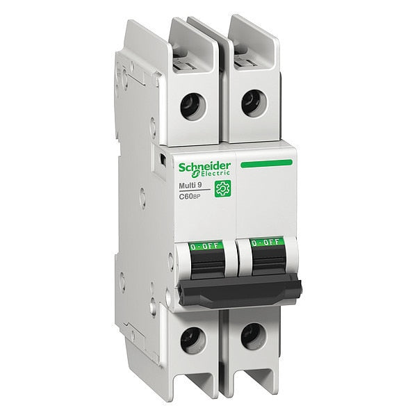 IEC Miniature Circuit Breaker, 50 A, 240V AC, 2 Pole, DIN Rail Mounting Style, C60BP Series