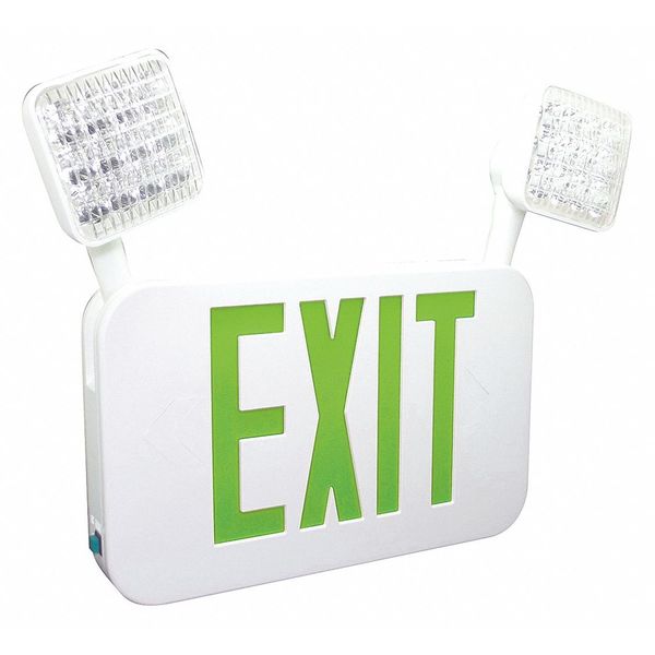 Exit Sign, Green Letter Color, 3.00W, LED