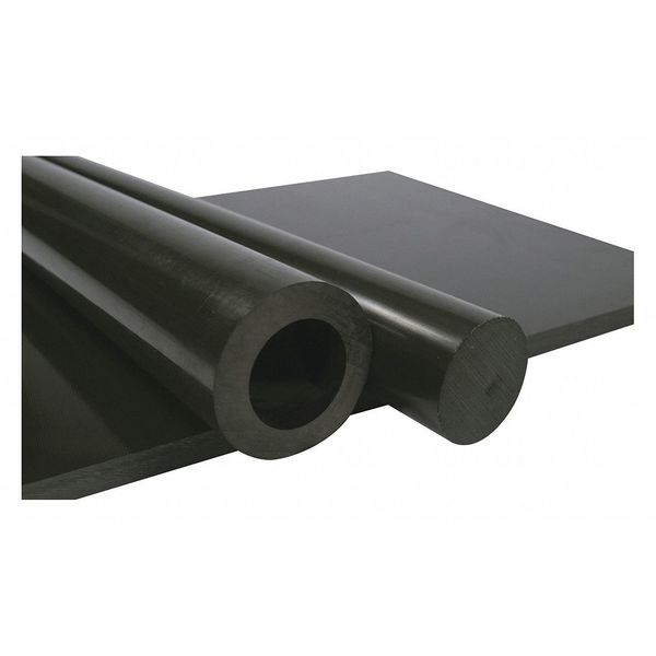 Black Extruded Nylon 6/6 Rod Stock 4 ft. L, 7/8