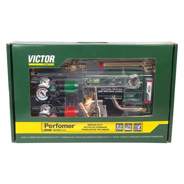 Gas Welding Outfit, EDGE Series, Oxygen and Acetylene, Welds Up To 1/4 in
