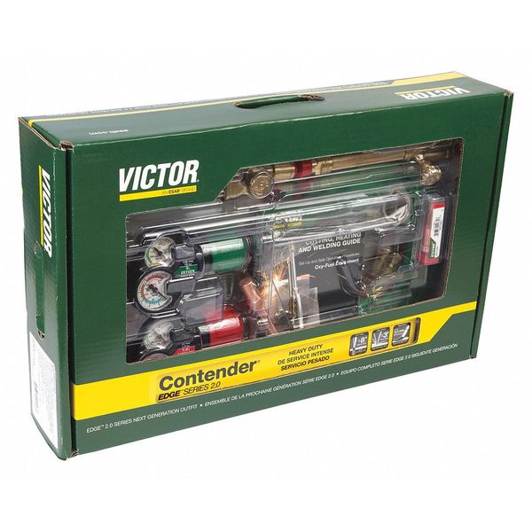 Gas Welding Outfit, EDGE Series, Oxygen and Acetylene, Welds Up To 3 in
