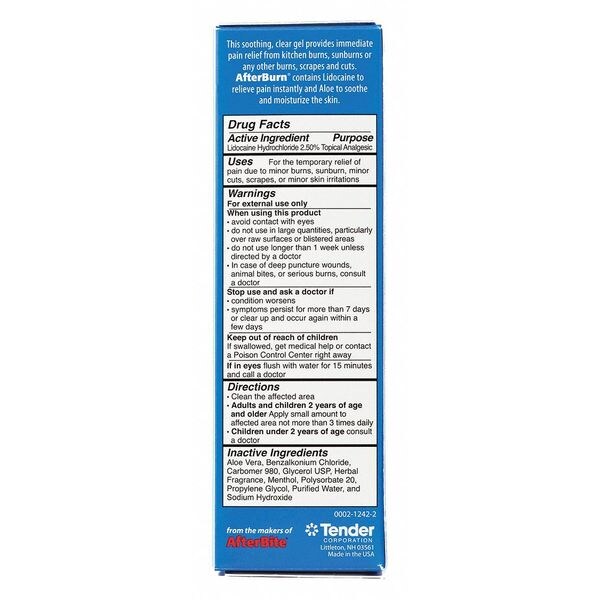 Burn Gel, Tube, 2.000 oz.