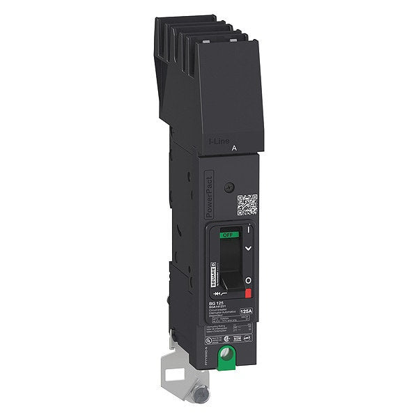 Molded Case Circuit Breaker, 60 A, 277V AC, 1 Pole, I-Line Mounting Style, BDA Series