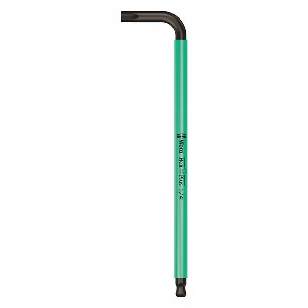Plain L Key, 1/4 in Tip Size, 4 1/4 in Long, 7 1/4 in Short