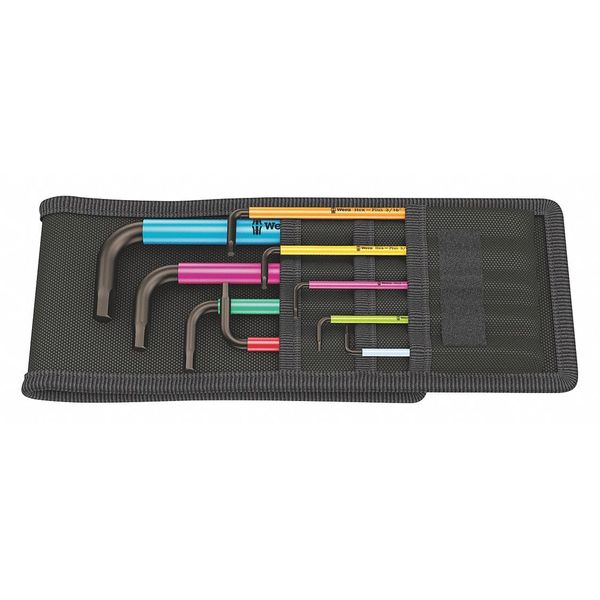 9 Piece SAE Plain- Color Coded, L Key Set