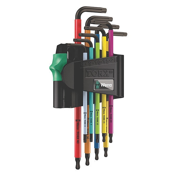 Torx Key Set, 9 pcs., L Shape, Torx(R)