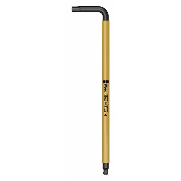 Plain L Key, 4 mm Tip Size, 6 in Long, 3 in Short