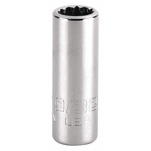 1/4 in Drive, Triple Square SAE Socket, 12 Points