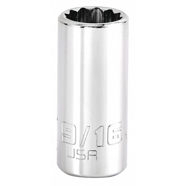3/8 in Drive, Triple Square SAE Socket, 12 Points