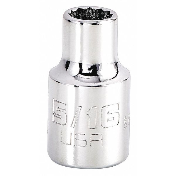 3/8 in Drive, Triple Square SAE Socket, 12 Points