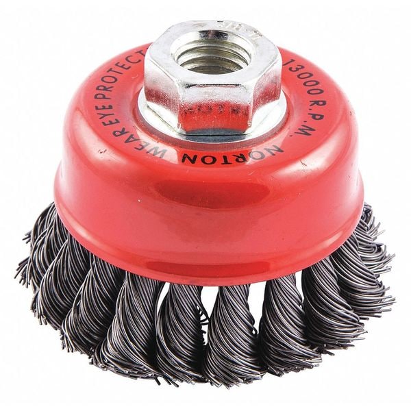 Cup Brush, Knotted, 3-1/2