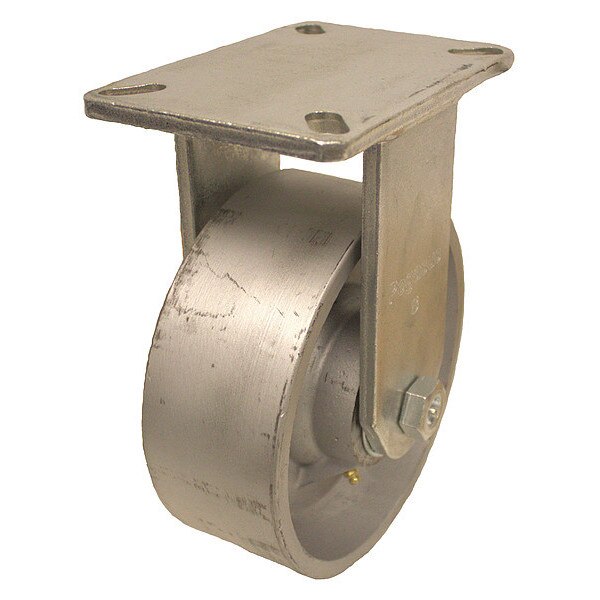 Plate Caster, 5400 lb. Ld Rating, Gy Wheel
