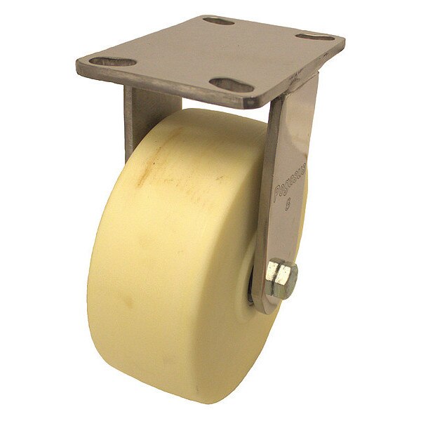 Plate Caster, 3000 lb. Ld Rating, Wt Wheel