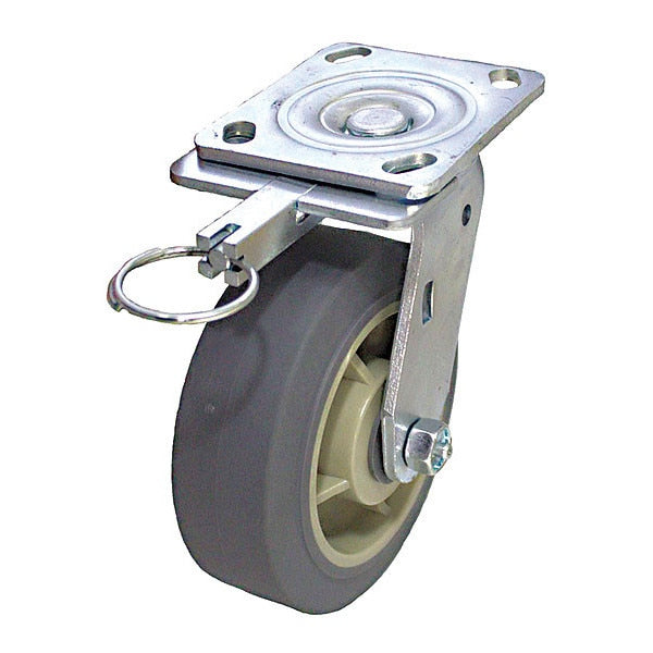 Standard Plate Caster, Swivel, 300 lb.