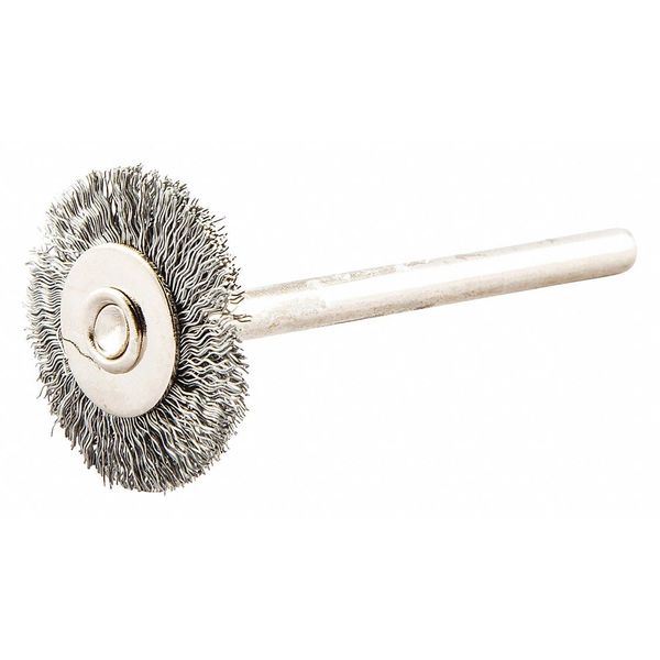 Wire Wheel Brush, Crimped, Brass