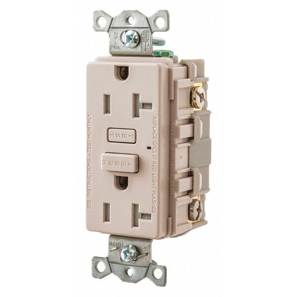 GFCI Receptacle, Self-Testing, 2 Poles