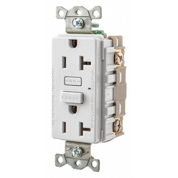 GFCI Receptacle, Self-Testing, 2 Poles