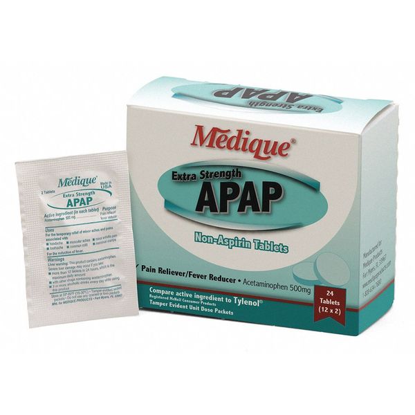 Pain Relief, Tablet, 500mg Size, PK24