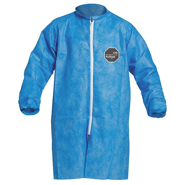 Disposable Lab Coat, 2XL, Blue, PK30