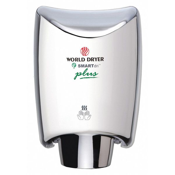 Polished Stainless, No ADA, 110 to 120 VAC, Automatic Hand Dryer