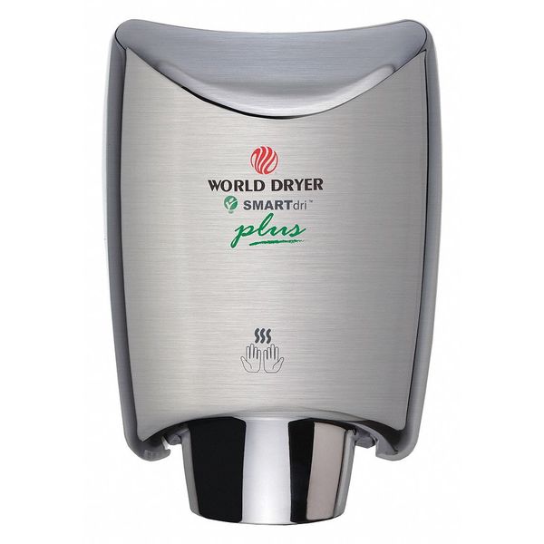 Brushed Stainless, No ADA, 110 to 120 VAC, Automatic Hand Dryer