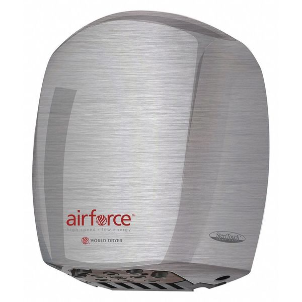 Brushed Stainless, No ADA, 110 to 120 VAC, Automatic Hand Dryer