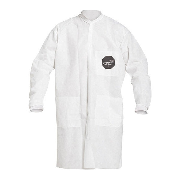 Disposable Lab Coat, XL, White, PK30