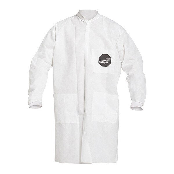 Disposable Lab Coat, 4XL, White, PK30