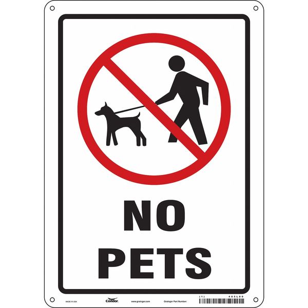 Safety Sign, 14 in Height, 10 in Width, Aluminum, Vertical Rectangle, English, 485L80