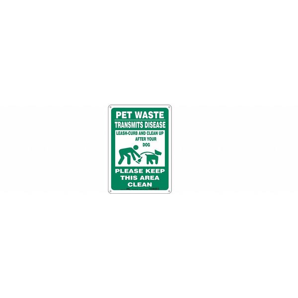 Safety Sign, 14 in Height, 10 in Width, Aluminum, Vertical Rectangle, English, 485L33
