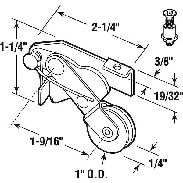 Roller Assembly, 5-7/16