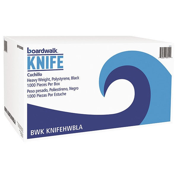 Disposable Knife, Black, Heavy, PK1000