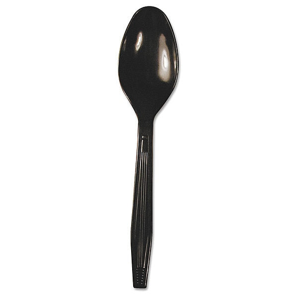 Disposable Spoon, Black, Heavy, PK1000