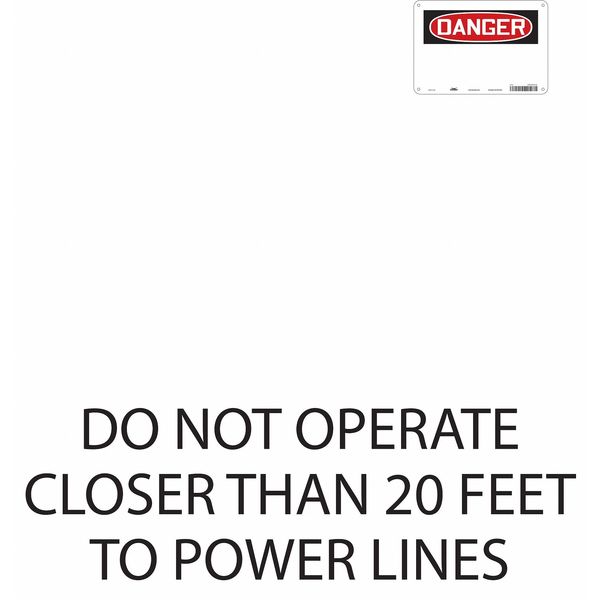 Safety Sign, 7 in Height, 10 in Width, Aluminum, Vertical Rectangle, English, 485Z45