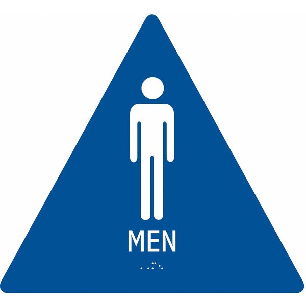 Safety Sign, 12 in Height, 12 in Width, ABS Plastic, Triangle, English