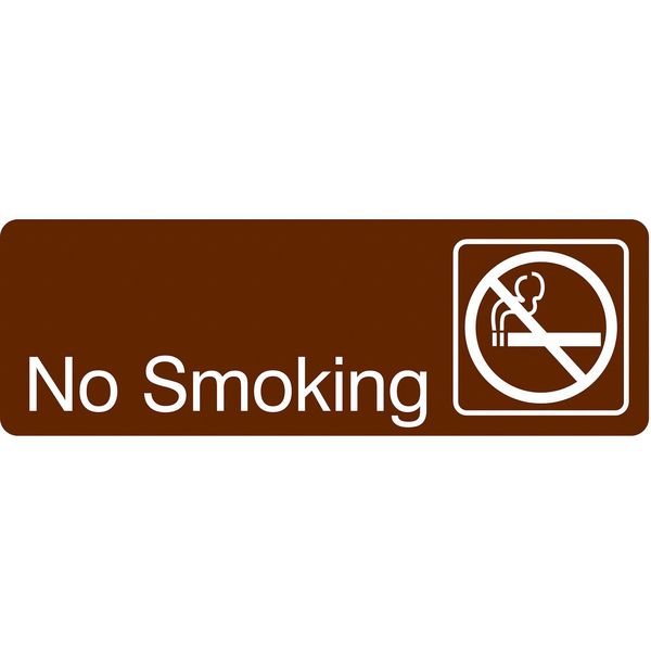 Facility Sign, 3 in H, 9 in W, Acrylic, Horizontal Rectangle, English, 486G98