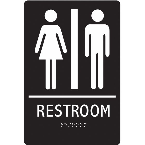 Safety Sign, 9 in Height, 6 in Width, ABS Plastic, Vertical Rectangle, English